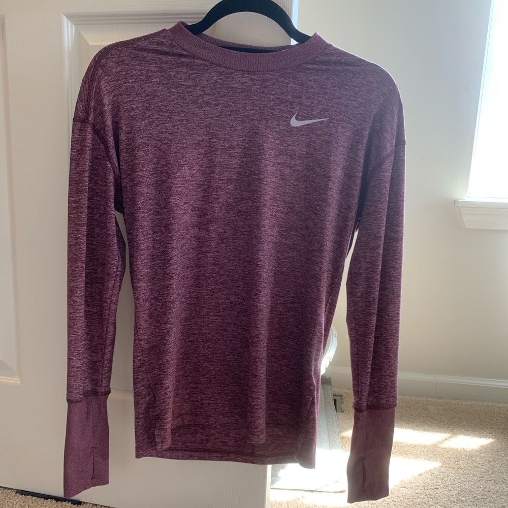 Nike dark pink running shirt XS